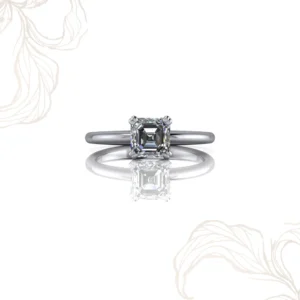Kamelya Çift Tırnak Tektaş Yüzük